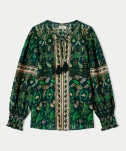 Jigsaw Green Cotton Botanical Floral Top -Jigsaw Sales Shop unnamed file 692