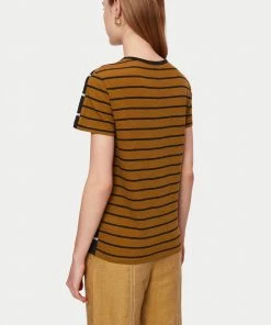 Jigsaw Black Cotton Slub Mixed Stripe T-Shirt -Jigsaw Sales Shop unnamed file 71 scaled