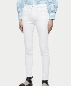 Jigsaw White 30" Hayne Slim Leg Jeans