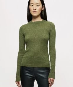 Jigsaw Green Cashmere Sparkle Crew Jumper 9 Jigsaw Green Cashmere Sparkle Crew Jumper -Jigsaw Sales Shop unnamed file 727