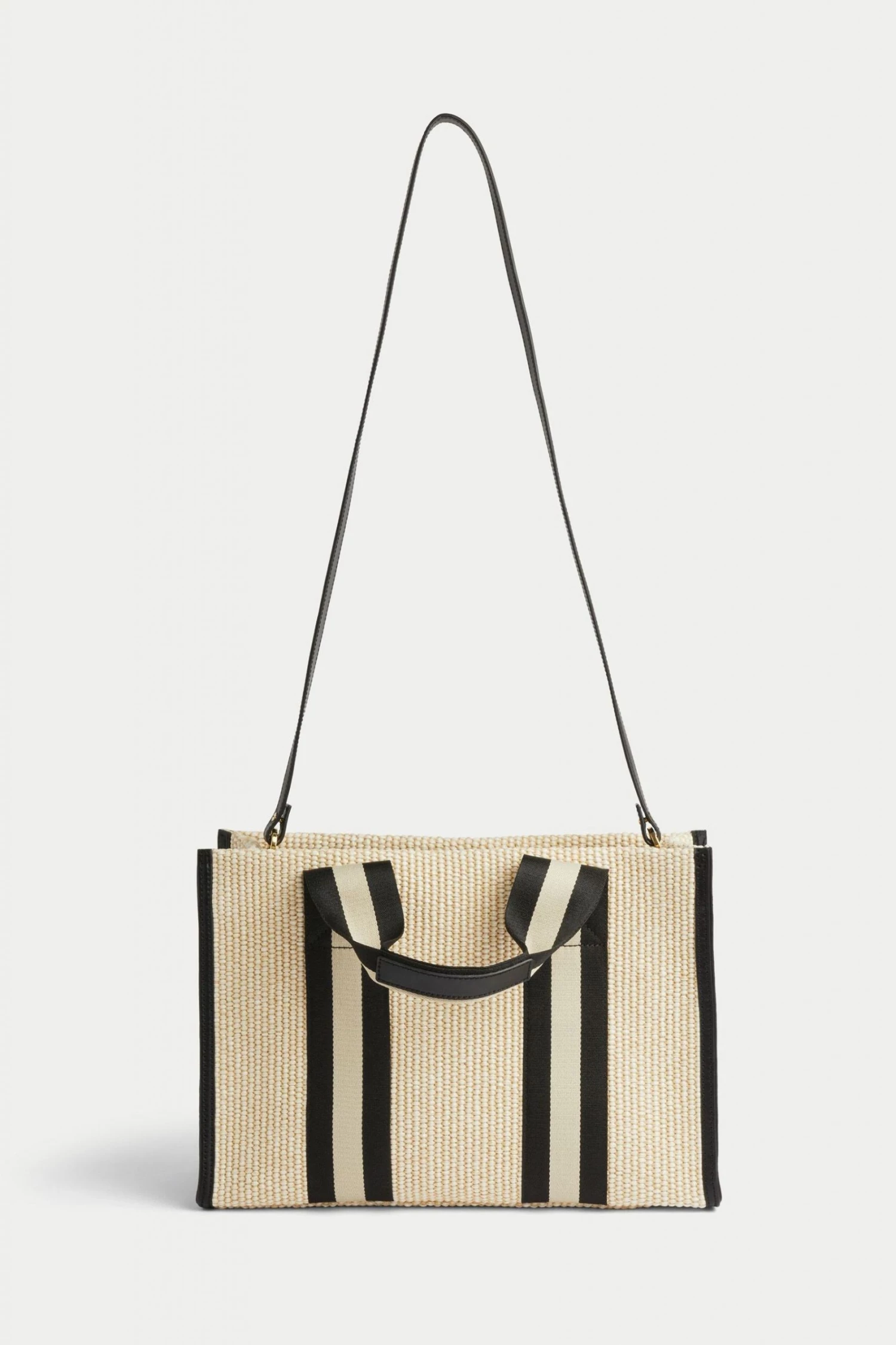 Jigsaw Athena Cream Woven Tote Bag 2 Jigsaw Athena Cream Woven Tote Bag - Image 2