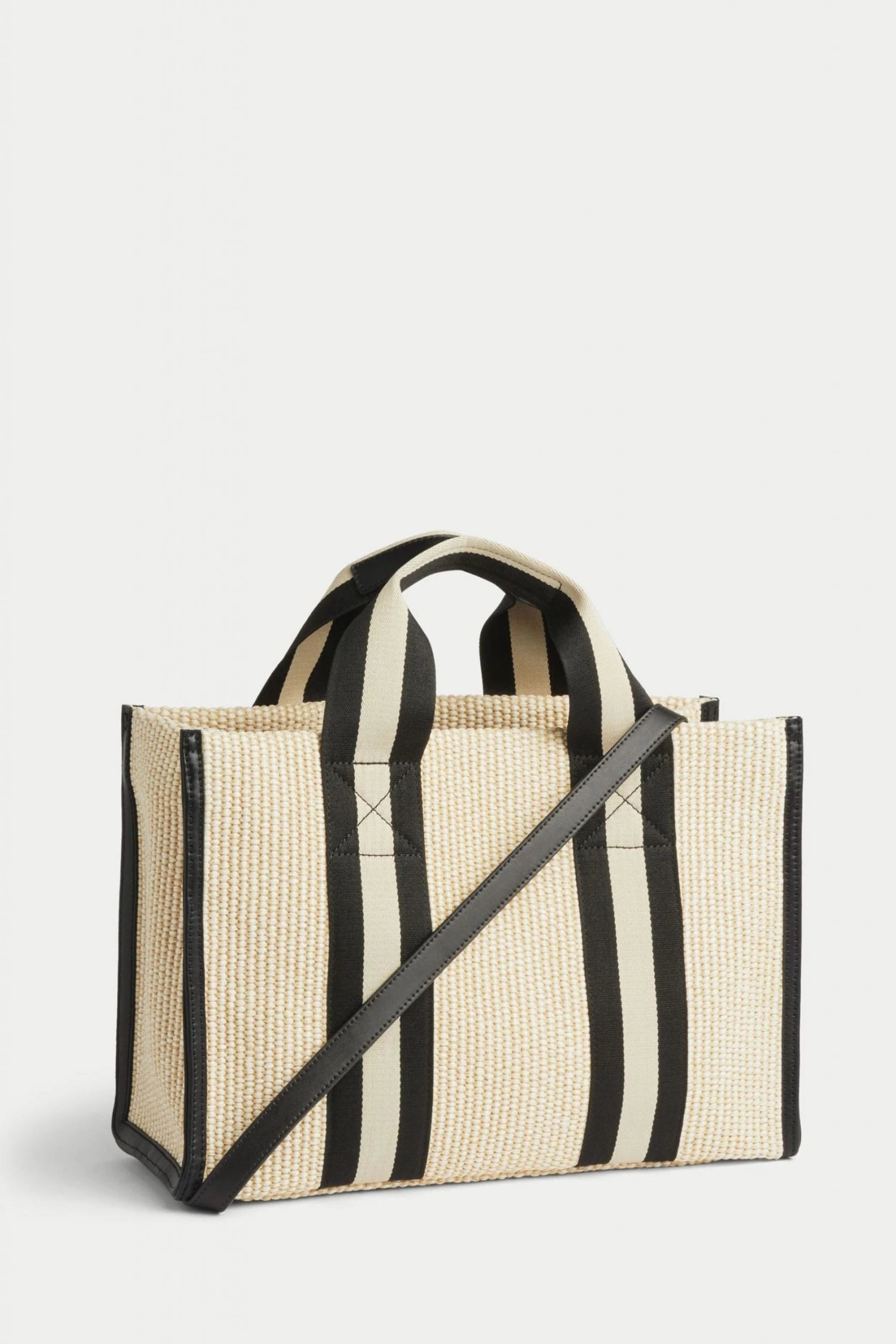 Jigsaw Athena Cream Woven Tote Bag 3 Jigsaw Athena Cream Woven Tote Bag - Image 3