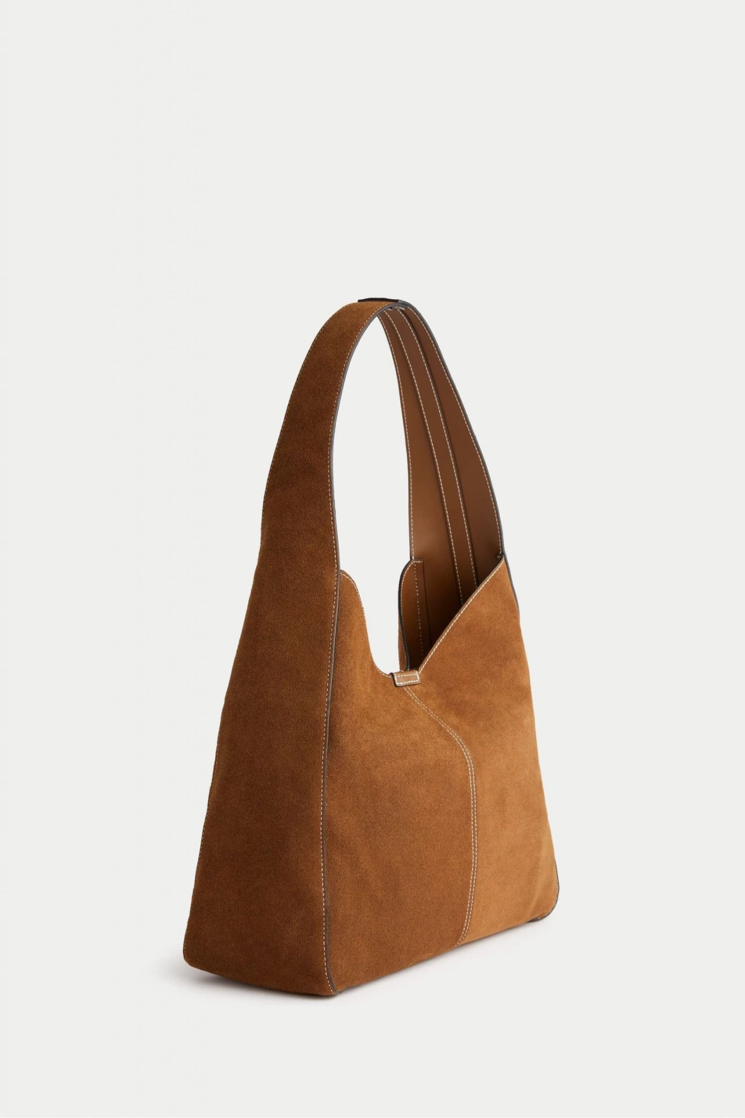 Jigsaw Women Suede Leather Slouch Bag 2 Jigsaw Women Suede Leather Slouch Bag - Image 2