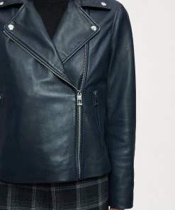 Jigsaw Blue Quinn Leather Biker Jacket -Jigsaw Sales Shop unnamed file 763 scaled