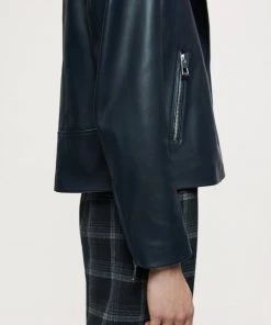 Jigsaw Blue Quinn Leather Biker Jacket -Jigsaw Sales Shop unnamed file 764 scaled