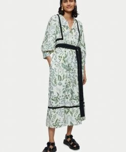 Jigsaw Green Botanist Floral Linen Dress -Jigsaw Sales Shop unnamed file 789 scaled