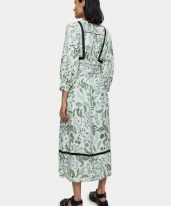Jigsaw Green Botanist Floral Linen Dress -Jigsaw Sales Shop unnamed file 790 scaled