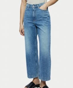 Jigsaw Sales Shop 5 Jigsaw Blue Tyne Cropped Wide Leg Jeans