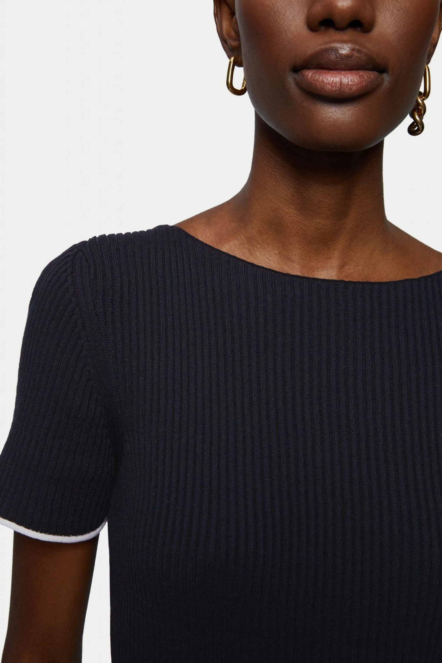 Jigsaw Blue Cotton Plisse Top 4 Jigsaw Blue Cotton Plisse Top - Image 4