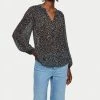 Jigsaw Blue Stem Ditsy Crinkle Blouse