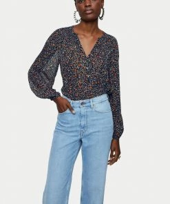 Jigsaw Blue Stem Ditsy Crinkle Blouse -Jigsaw Sales Shop unnamed file 853 scaled