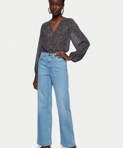 Jigsaw Blue Stem Ditsy Crinkle Blouse -Jigsaw Sales Shop unnamed file 854 scaled