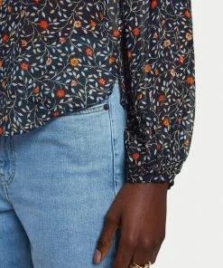 Jigsaw Blue Stem Ditsy Crinkle Blouse -Jigsaw Sales Shop unnamed file 855 scaled