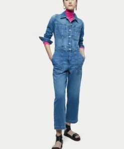 Jigsaw Blue Denim Button Through Jumpsuit 11 Jigsaw Blue Denim Button Through Jumpsuit -Jigsaw Sales Shop unnamed file 868