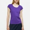 Jigsaw Supima Purple Cotton Short Sleeve T-Shirt