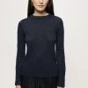 Jigsaw Blue Cashmere Sparkle Crew Jumper