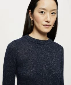 Jigsaw Blue Cashmere Sparkle Crew Jumper -Jigsaw Sales Shop unnamed file 883 scaled