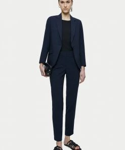 Jigsaw Blue Brook Short Gingham Blazer -Jigsaw Sales Shop unnamed file 888 scaled