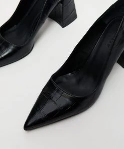 Jigsaw Black Isabel Croc Court Shoes -Jigsaw Sales Shop unnamed file 894 scaled