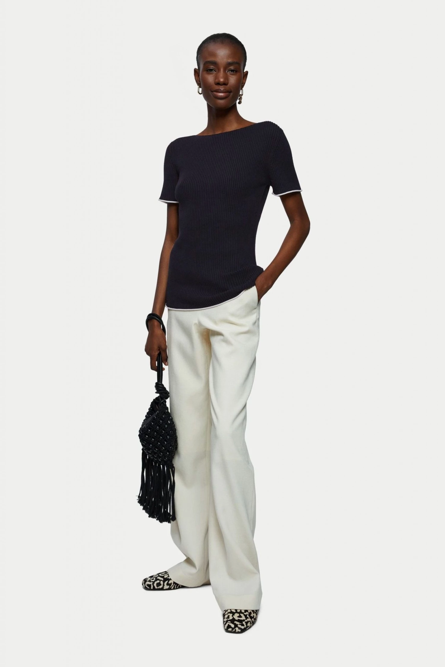 Jigsaw Blue Cotton Plisse Top 5 Jigsaw Blue Cotton Plisse Top - Image 5