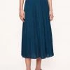 Jigsaw Blue Recycled Satin Midi Skirt