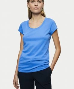 Jigsaw Supima Blue Short Sleeve T-Shirt
