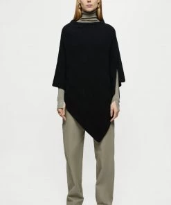 Jigsaw Black Cashmere Poncho