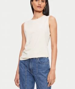 Jigsaw Natural Supima Sleeveless T-Shirt