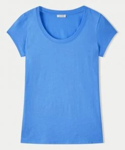 Jigsaw Supima Blue Short Sleeve T-Shirt -Jigsaw Sales Shop unnamed file 97