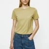 Jigsaw Green Supima Cotton Crew Neck T-Shirt